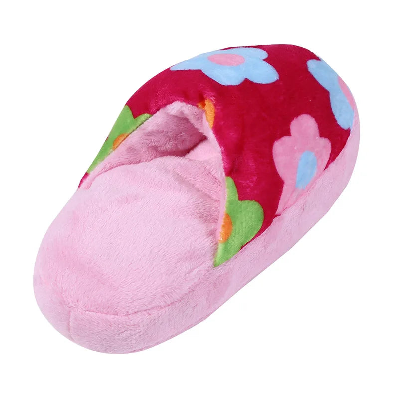 Pet Toys Squeaker Plush Slipper Shaped Puppy Dog Sound Chew Play Toys for Dog Cats Funny Dog Products Outdoor Training Toy